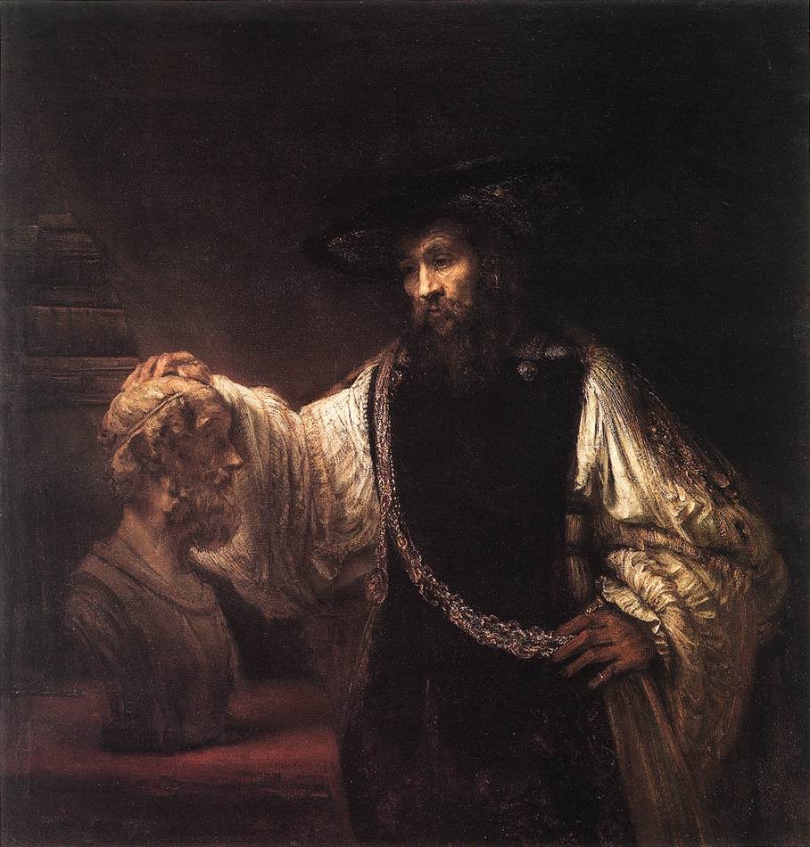 Rembrandt (1606-1669) - Aristote avec un buste dHomere.JPG